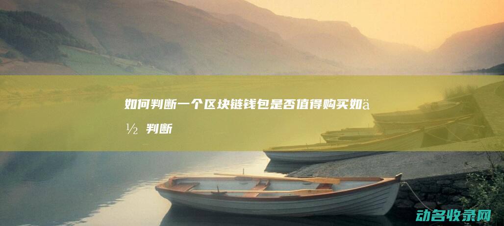 如何判断一个区块链钱包是否值得购买 (如何判断一个女生是否喜欢你)